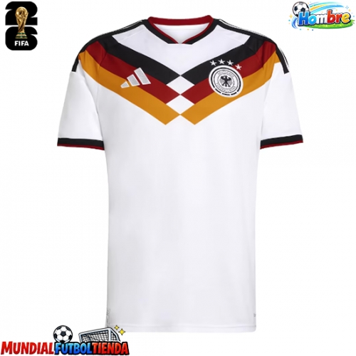 Camiseta Alemania Primera Equipación Replica Mundial 2026 mangas cortas